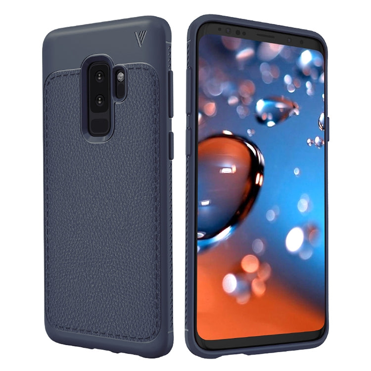 Lenuo Leshen Series for Samsung Galaxy S9+ TPU Litchi Texture Dropproof Protective Back Cover Case