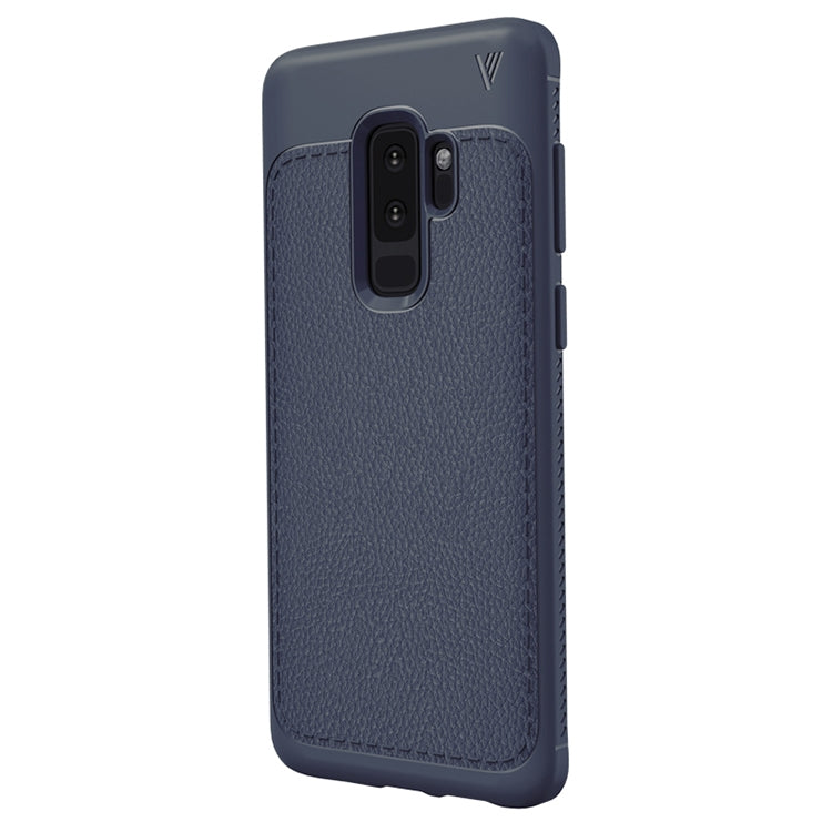 Lenuo Leshen Series for Samsung Galaxy S9+ TPU Litchi Texture Dropproof Protective Back Cover Case