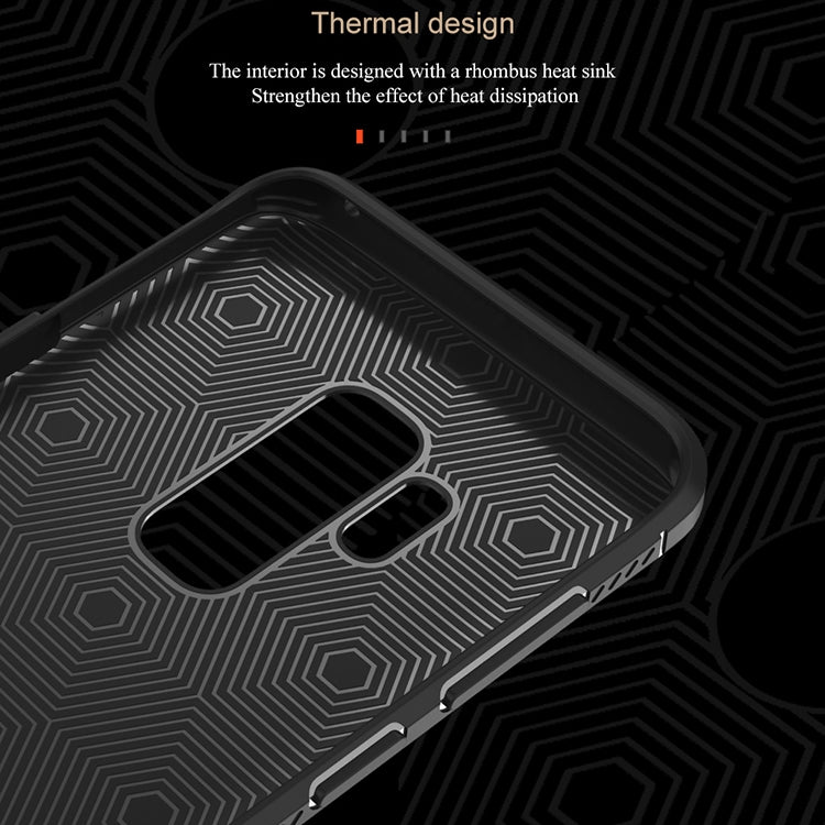 Lenuo Leshen Series for Samsung Galaxy S9+ TPU Litchi Texture Dropproof Protective Back Cover Case