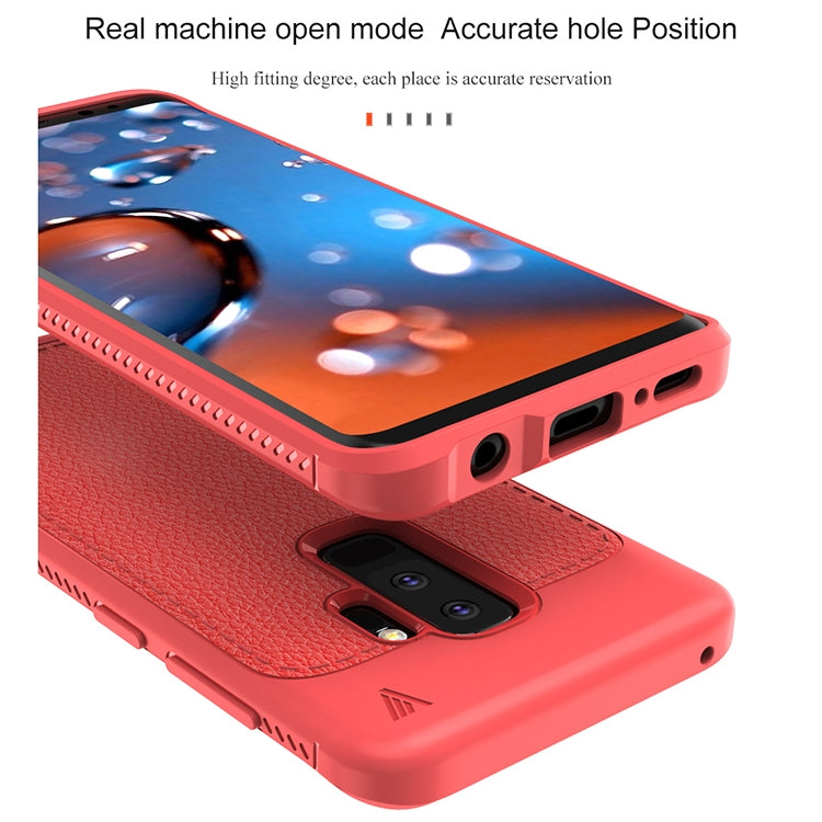 Lenuo Leshen Series for Samsung Galaxy S9+ TPU Litchi Texture Dropproof Protective Back Cover Case