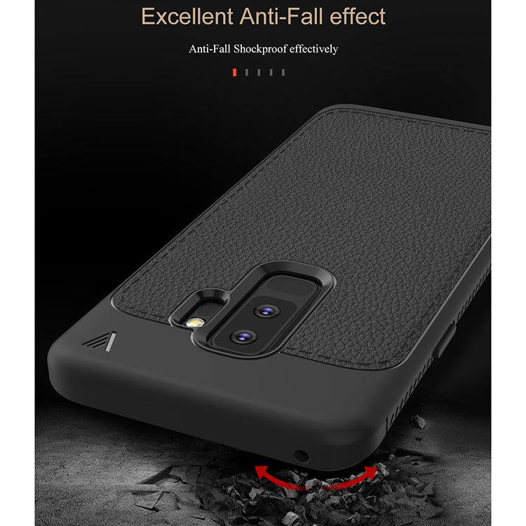 Lenuo Leshen Series for Samsung Galaxy S9+ TPU Litchi Texture Dropproof Protective Back Cover Case
