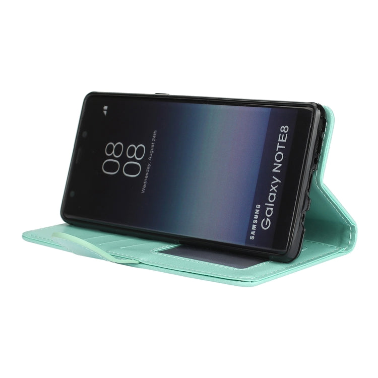 For Galaxy Note 8 Glittery Powder Flamingo Print Horizontal Flip Leather Case with Holder & Wallet & Card Slots & Photo Frame