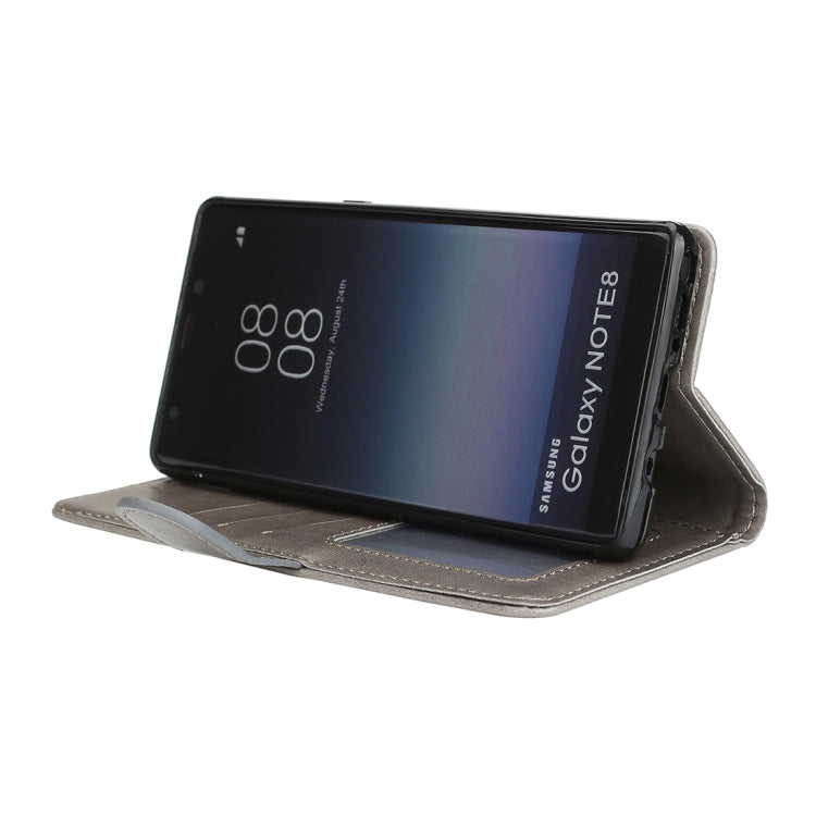 For Galaxy Note 8 Glittery Powder Flamingo Print Horizontal Flip Leather Case with Holder & Wallet & Card Slots & Photo Frame