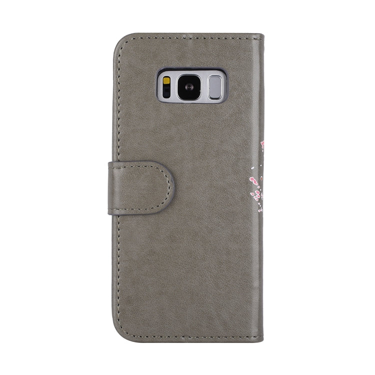 For Galaxy S8 Glittery Powder Flamingo Print Horizontal Flip Leather Case with Holder & Wallet & Card Slots & Photo Frame
