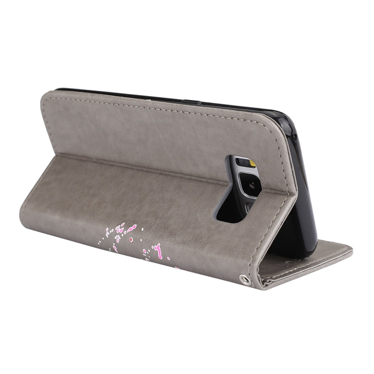 For Galaxy S8 Glittery Powder Flamingo Print Horizontal Flip Leather Case with Holder & Wallet & Card Slots & Photo Frame