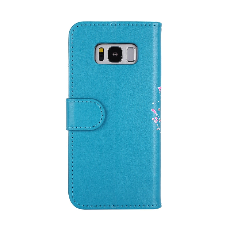 For Galaxy S8+ Glittery Powder Flamingo Print Horizontal Flip Leather Case with Holder & Wallet & Card Slots & Photo Frame