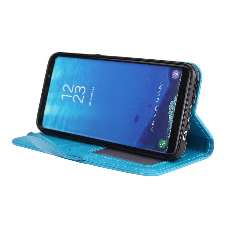 For Galaxy S8+ Glittery Powder Flamingo Print Horizontal Flip Leather Case with Holder & Wallet & Card Slots & Photo Frame