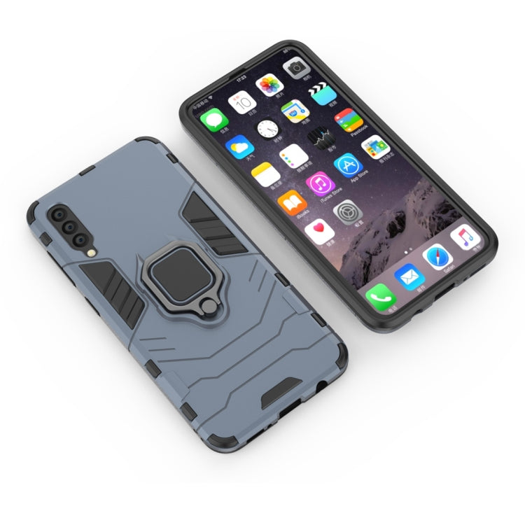 Shockproof PC + TPU Protective Case for Galaxy A50, with Magnetic Ring Holder
