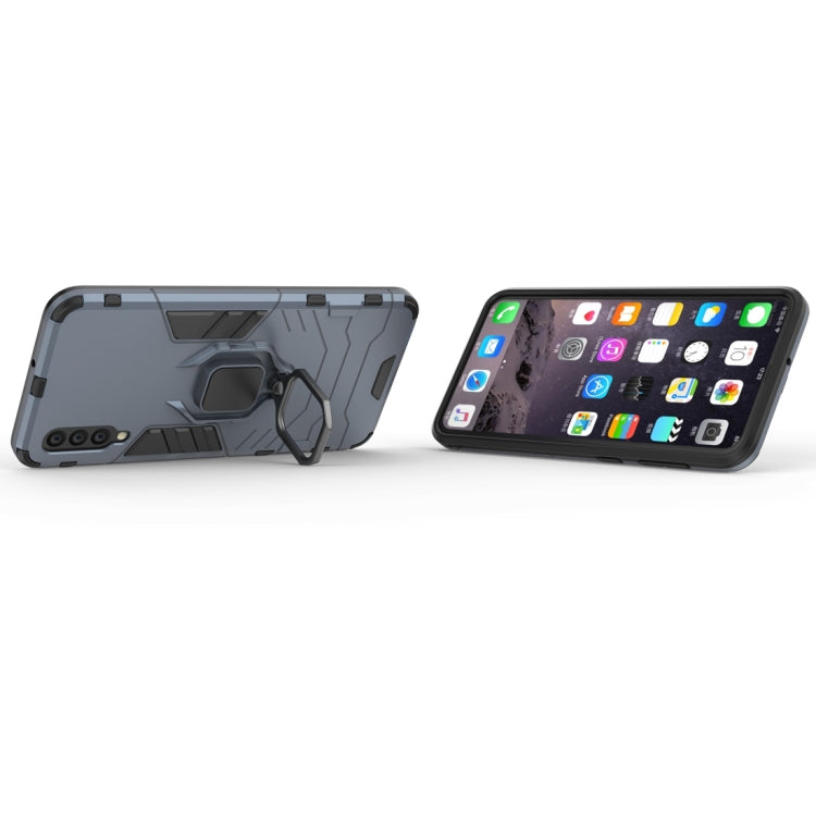 Shockproof PC + TPU Protective Case for Galaxy A50, with Magnetic Ring Holder
