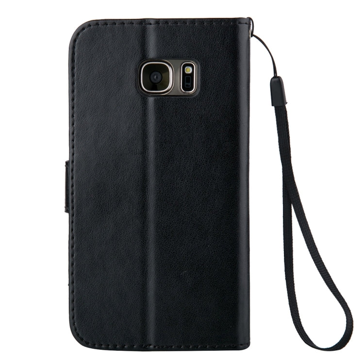 For Galaxy S7 Edge / G935 Crazy Horse Texture Printing Horizontal Flip Leather Case with Holder & Card Slots & Wallet & Lanyard