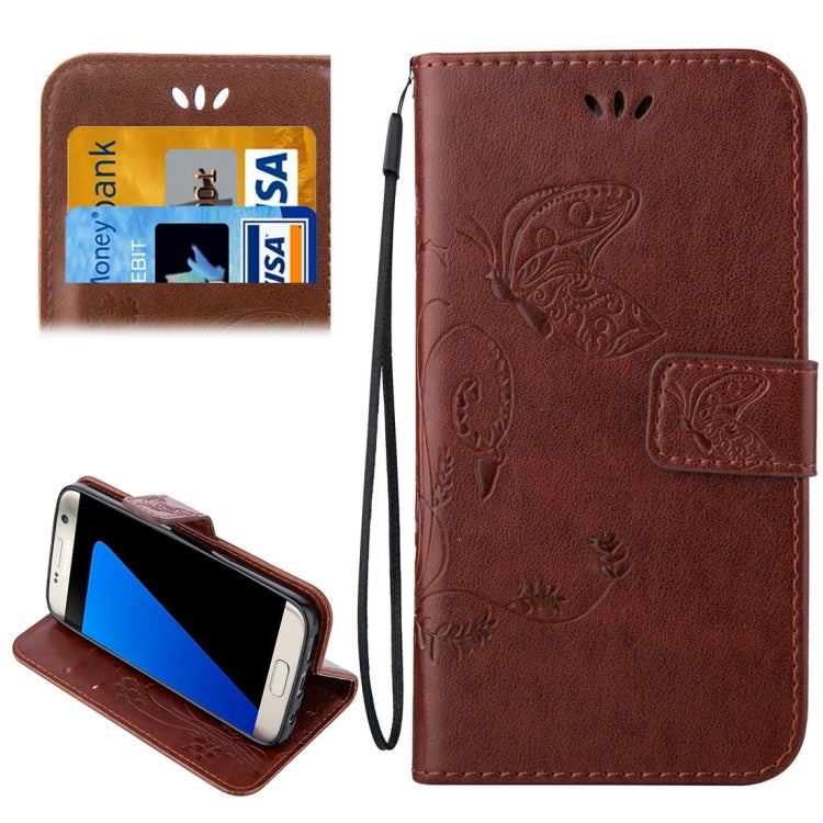 For Galaxy S7 Edge / G935 Crazy Horse Texture Printing Horizontal Flip Leather Case with Holder & Card Slots & Wallet & Lanyard