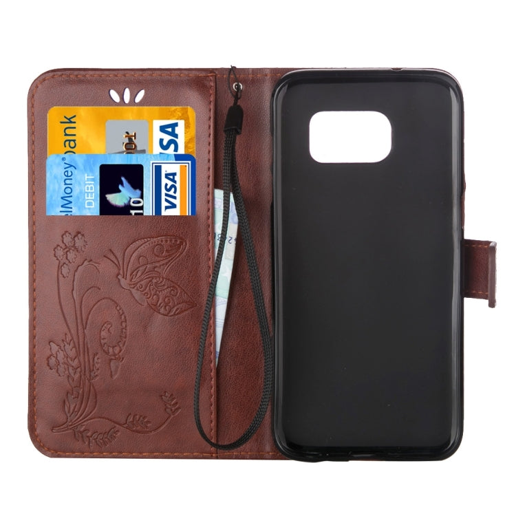 For Galaxy S7 Edge / G935 Crazy Horse Texture Printing Horizontal Flip Leather Case with Holder & Card Slots & Wallet & Lanyard