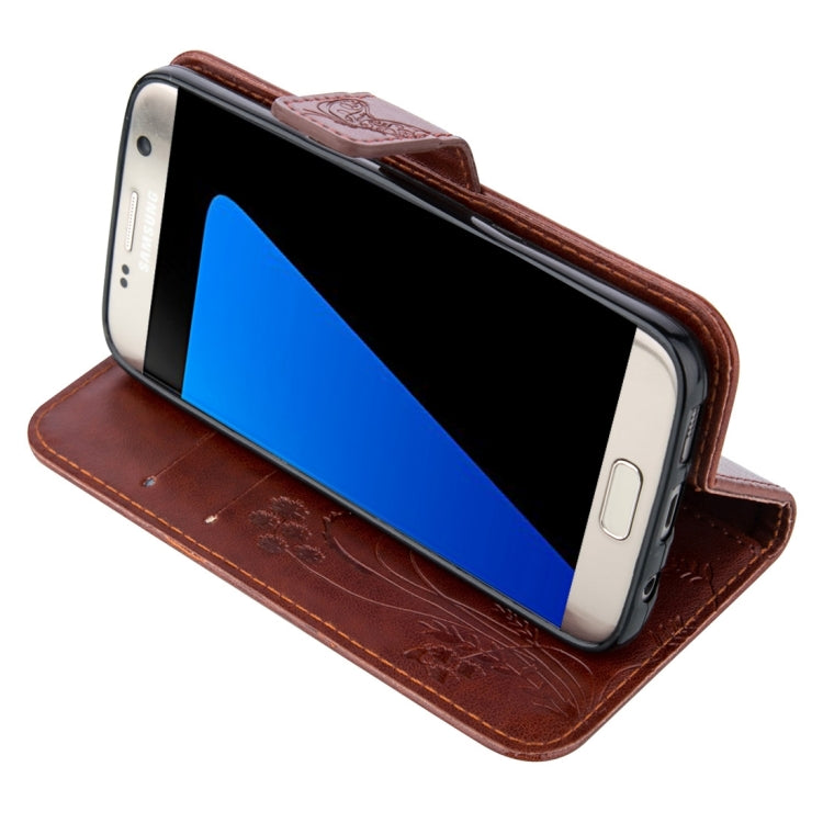 For Galaxy S7 Edge / G935 Crazy Horse Texture Printing Horizontal Flip Leather Case with Holder & Card Slots & Wallet & Lanyard