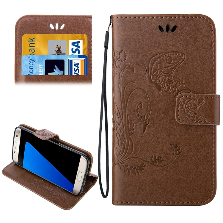 For Galaxy S7 Edge / G935 Crazy Horse Texture Printing Horizontal Flip Leather Case with Holder & Card Slots & Wallet & Lanyard