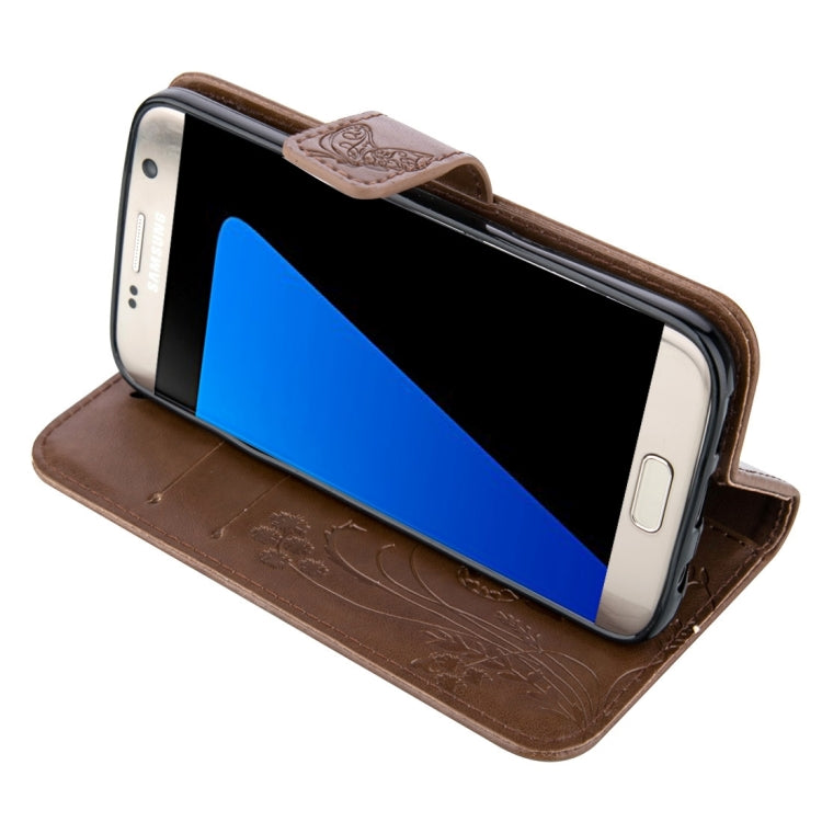 For Galaxy S7 Edge / G935 Crazy Horse Texture Printing Horizontal Flip Leather Case with Holder & Card Slots & Wallet & Lanyard