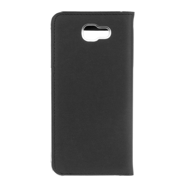 For Galaxy A7 (2017) / A720 Litchi Texture Horizontal Flip Leather Case with Call Display ID
