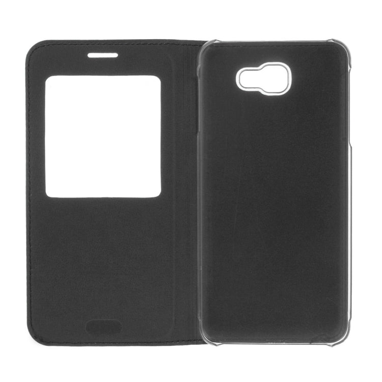 For Galaxy A7 (2017) / A720 Litchi Texture Horizontal Flip Leather Case with Call Display ID