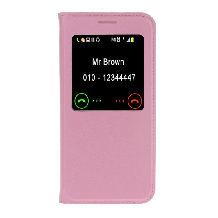 For Galaxy A7 (2017) / A720 Litchi Texture Horizontal Flip Leather Case with Call Display ID