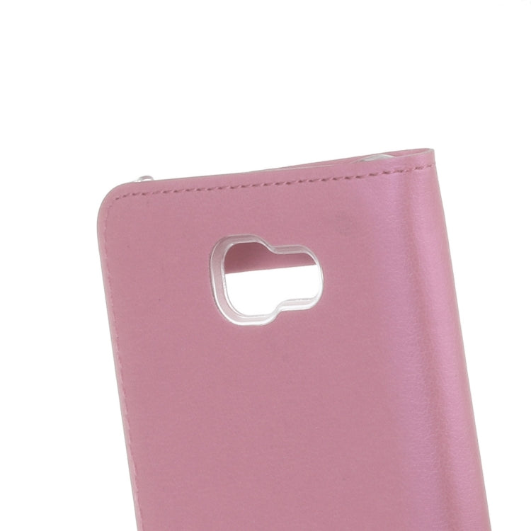 For Galaxy A7 (2017) / A720 Litchi Texture Horizontal Flip Leather Case with Call Display ID