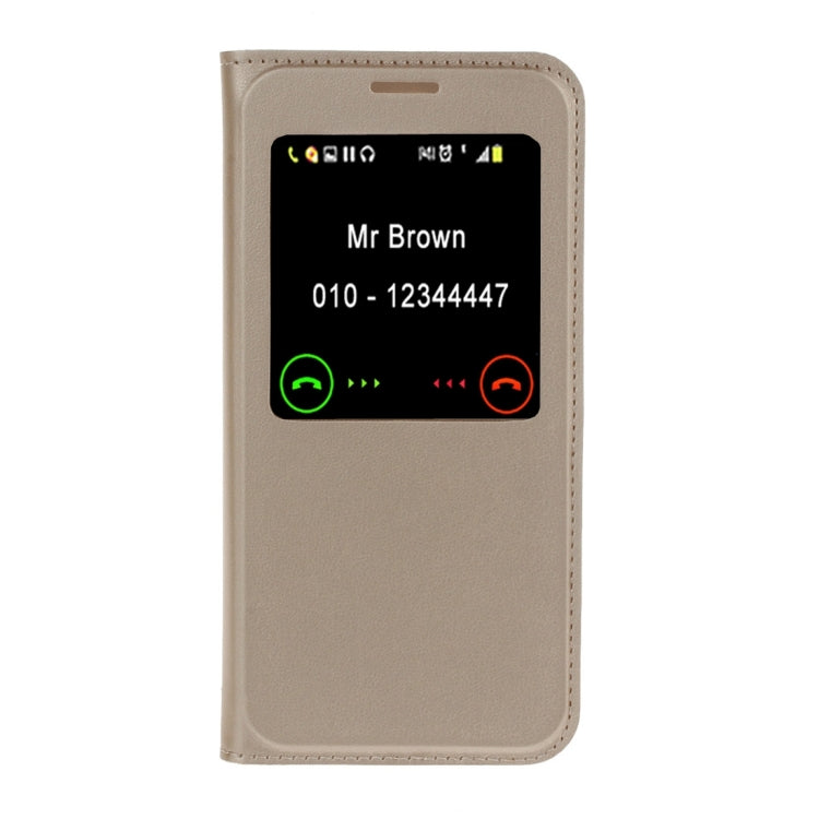 For Galaxy A7 (2017) / A720 Litchi Texture Horizontal Flip Leather Case with Call Display ID