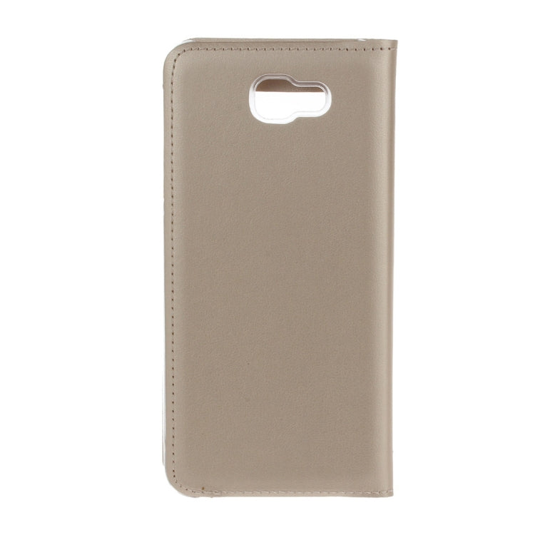 For Galaxy A7 (2017) / A720 Litchi Texture Horizontal Flip Leather Case with Call Display ID