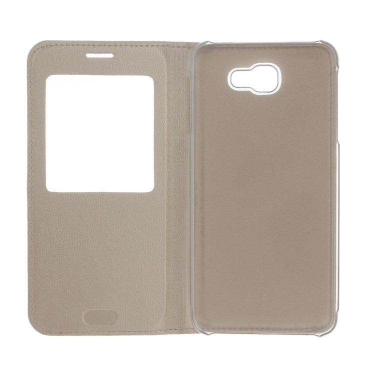 For Galaxy A7 (2017) / A720 Litchi Texture Horizontal Flip Leather Case with Call Display ID