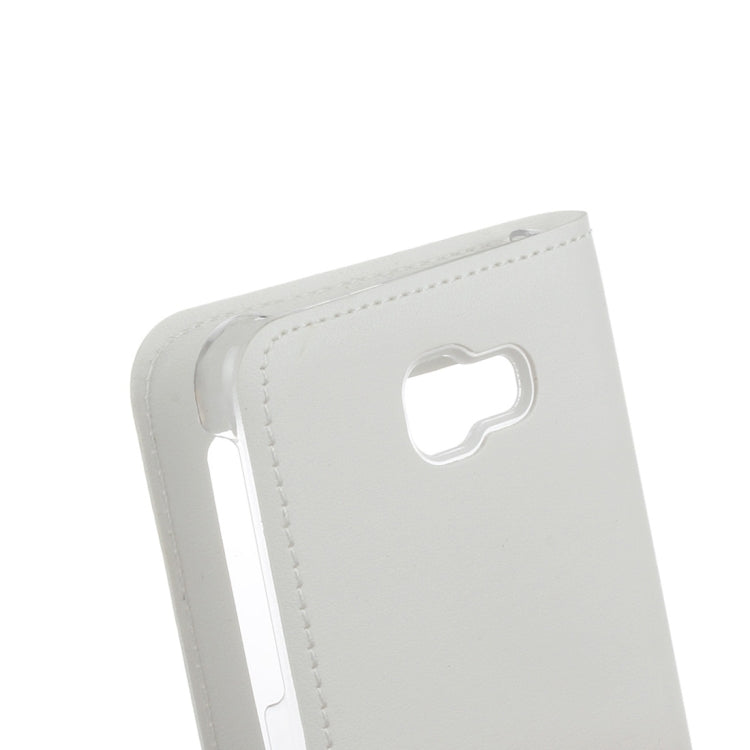 For Galaxy A7 (2017) / A720 Litchi Texture Horizontal Flip Leather Case with Call Display ID