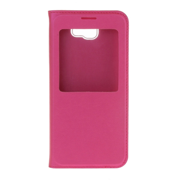 For Galaxy J5 Prime Litchi Texture Horizontal Flip Leather Case with Call Display ID