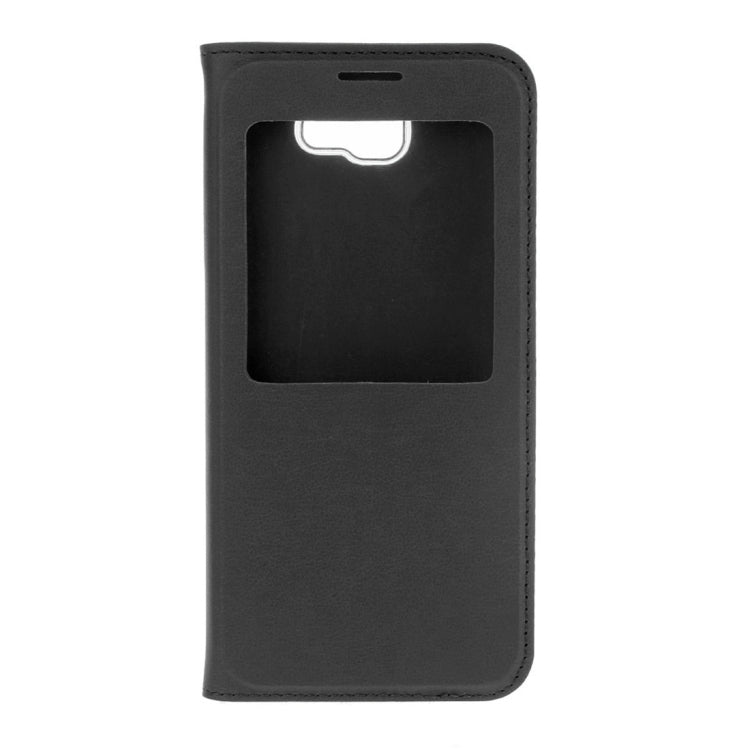 For Galaxy J7 Prime Litchi Texture Horizontal Flip Leather Case with Call Display ID