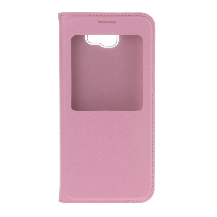 For Galaxy J7 Prime Litchi Texture Horizontal Flip Leather Case with Call Display ID