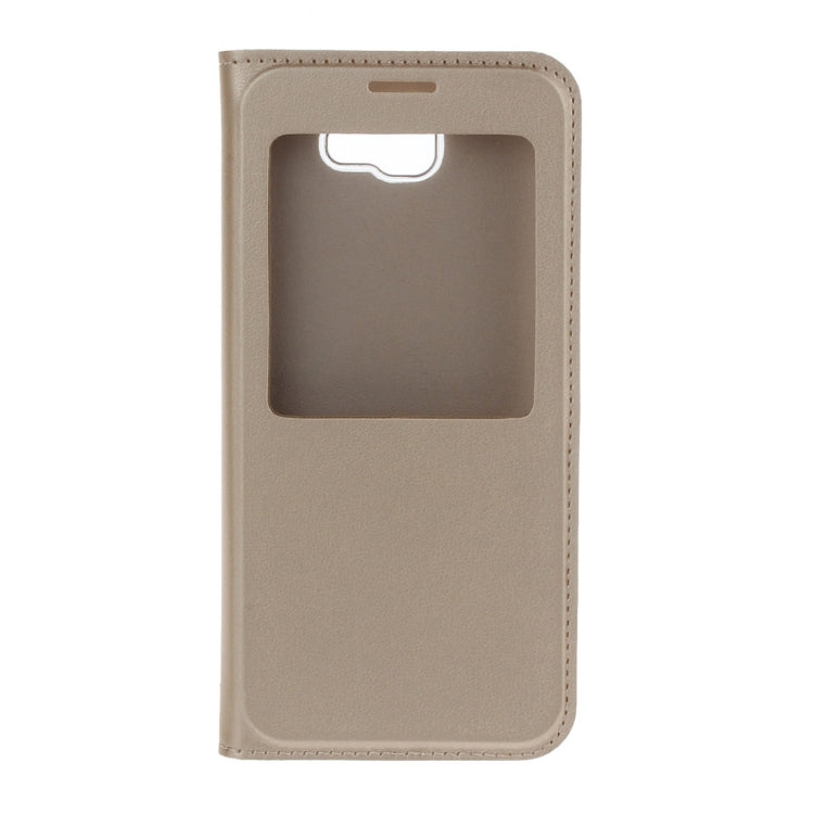 For Galaxy J7 Prime Litchi Texture Horizontal Flip Leather Case with Call Display ID