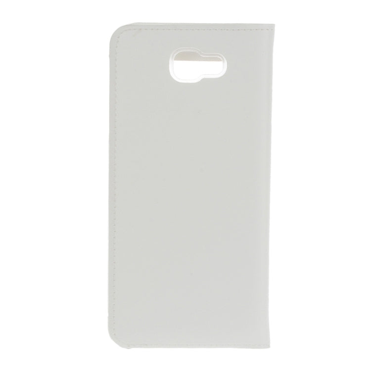For Galaxy J7 Prime Litchi Texture Horizontal Flip Leather Case with Call Display ID