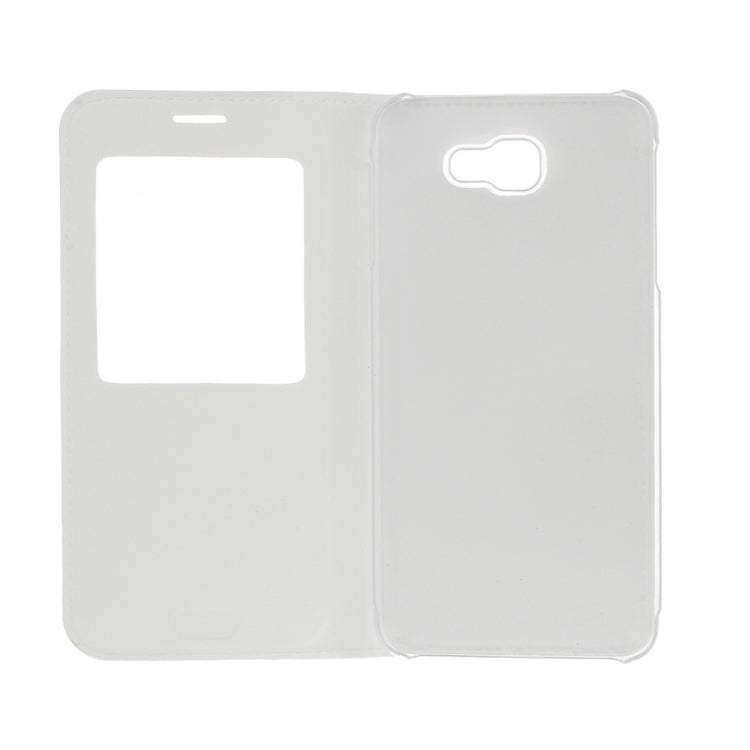 For Galaxy J7 Prime Litchi Texture Horizontal Flip Leather Case with Call Display ID