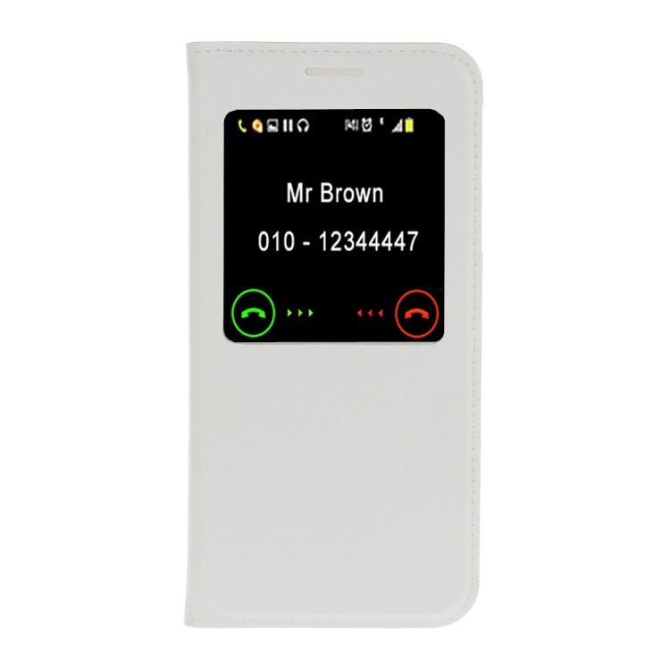 For Galaxy J7 Prime Litchi Texture Horizontal Flip Leather Case with Call Display ID