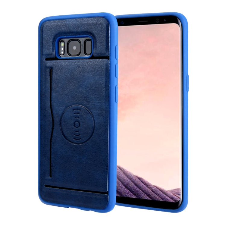 For Galaxy S8+ Retro Crazy Horse Texture PU Leather Case with Holder & Card Slots & Hidden Back Sheet Iron
