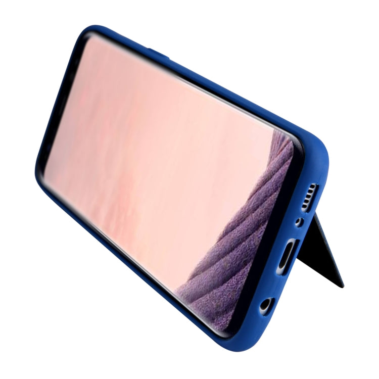 For Galaxy S8+ Retro Crazy Horse Texture PU Leather Case with Holder & Card Slots & Hidden Back Sheet Iron