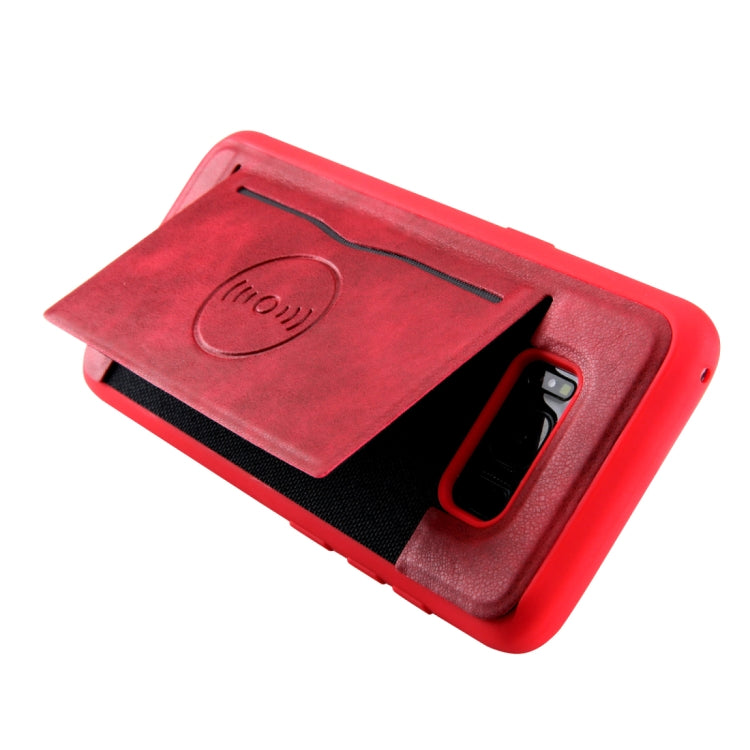 For Galaxy S8+ Retro Crazy Horse Texture PU Leather Case with Holder & Card Slots & Hidden Back Sheet Iron