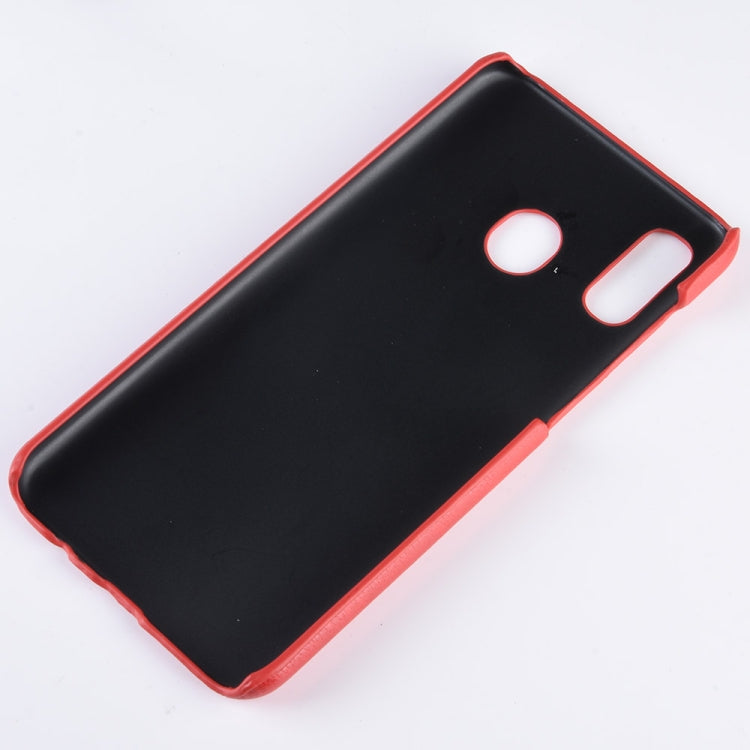 Shockproof Litchi Texture PC + PU Case for Galaxy A20e