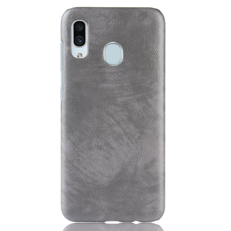 Shockproof Litchi Texture PC + PU Case for Galaxy A20e
