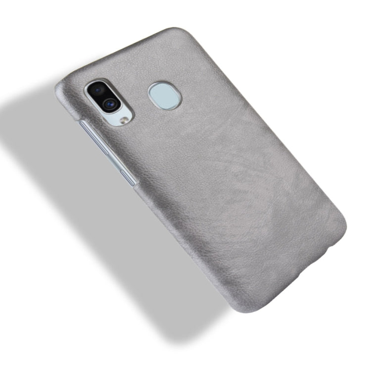 Shockproof Litchi Texture PC + PU Case for Galaxy A20e