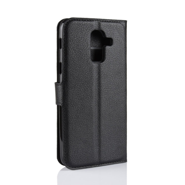 Litchi Texture Horizontal Flip Leather Case for Galaxy J8 (2018) (EU Version), with Wallet & Holder & Card Slots