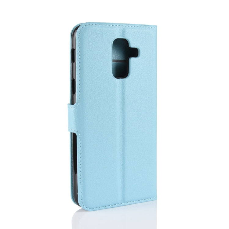 Litchi Texture Horizontal Flip Leather Case for Galaxy J8 (2018) (EU Version), with Wallet & Holder & Card Slots
