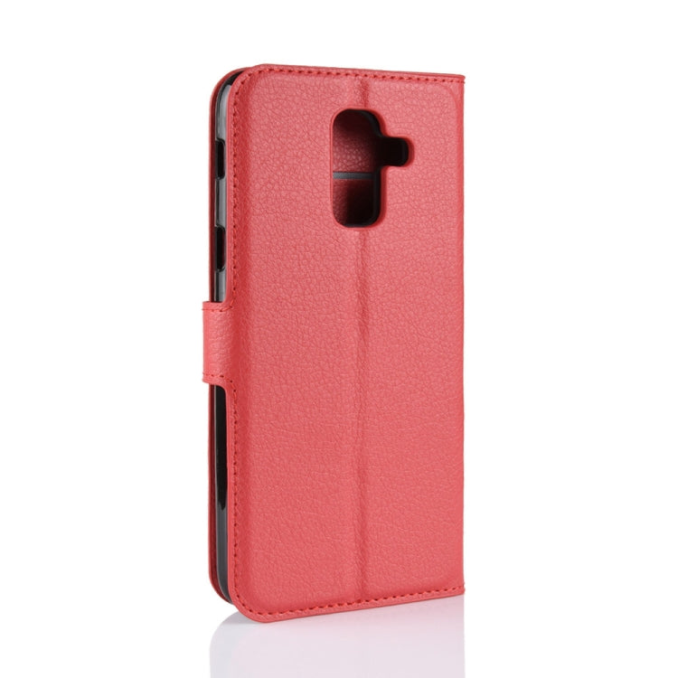 Litchi Texture Horizontal Flip Leather Case for Galaxy J8 (2018) (EU Version), with Wallet & Holder & Card Slots