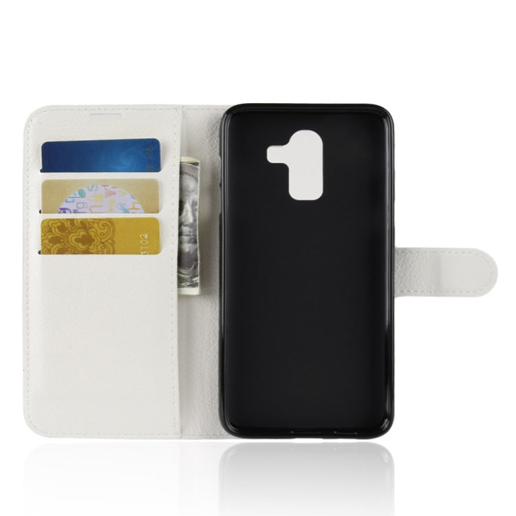 Litchi Texture Horizontal Flip Leather Case for Galaxy J8 (2018) (EU Version), with Wallet & Holder & Card Slots