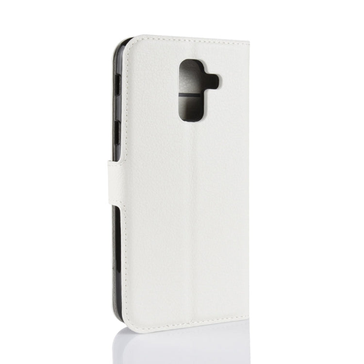 Litchi Texture Horizontal Flip Leather Case for Galaxy J8 (2018) (EU Version), with Wallet & Holder & Card Slots