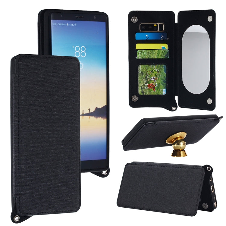 For Galaxy Note 8 Protective Back Case Cover with Card Slot & Photo Frame & Holder & Mirror