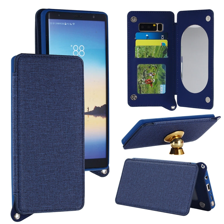 For Galaxy Note 8 Protective Back Case Cover with Card Slot & Photo Frame & Holder & Mirror