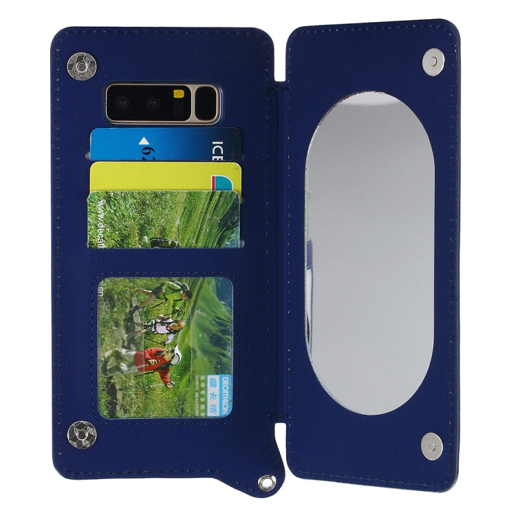 For Galaxy Note 8 Protective Back Case Cover with Card Slot & Photo Frame & Holder & Mirror