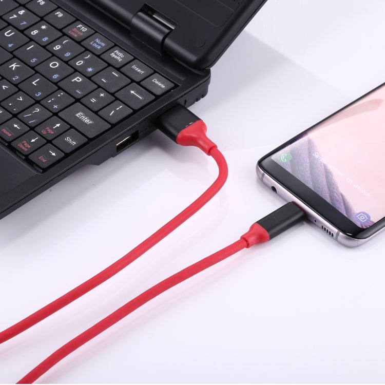1m Aluminum Alloy Head USB-C / Type-C 3.1 to USB 3.0 Data / Charger Cable(Red)