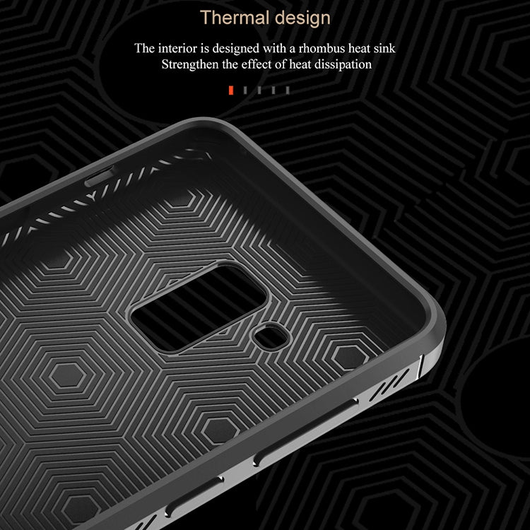 Lenuo Leshen Series for Galaxy A8 (2018) TPU Litchi Texture Dropproof Protective Back Cover Case